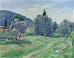 Henri Lebasque  - Bilder Gemälde - Olive Trees, Morning; near Cannes