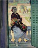 Henri Lebasque  - Bilder Gemälde - On the Balcony