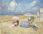 Henri Lebasque  - Bilder Gemälde - On the Beach