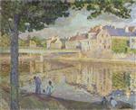 Henri Lebasque  - Bilder Gemälde - On the Marne River