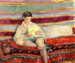 Henri Lebasque  - Bilder Gemälde - Pierre Lebasque Reading