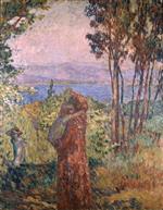 Henri Lebasque  - Bilder Gemälde - Promenade in Saint Tropez