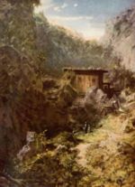 Carl Spitzweg - Bilder Gemälde - Gebirgsmühle