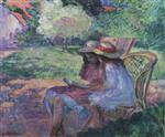 Henri Lebasque  - Bilder Gemälde - Reading in the park