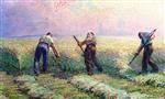 Henri Lebasque  - Bilder Gemälde - Reapers near Lagny