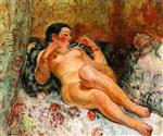 Henri Lebasque  - Bilder Gemälde - Reclining Nude