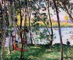 Henri Lebasque  - Bilder Gemälde - Rest on the Banks of the Yaudet