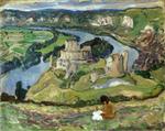 Henri Lebasque  - Bilder Gemälde - Ruins of Chateau Galliard at Andelys