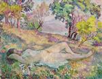 Henri Lebasque  - Bilder Gemälde - Siesta at Saint-Tropez