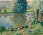 Henri Lebasque  - Bilder Gemälde - Spring Morning at Andelys