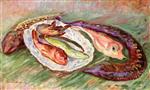 Henri Lebasque  - Bilder Gemälde - Still Life with Fish