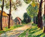Henri Lebasque  - Bilder Gemälde - Street in Lagny, in Chessy
