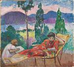 Henri Lebasque  - Bilder Gemälde - Terrace in Cannes