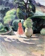 Henri Lebasque  - Bilder Gemälde - The Alley of Jars at Pradet