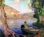 Henri Lebasque  - Bilder Gemälde - The Banks of the Seine at Andelys