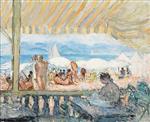 Henri Lebasque  - Bilder Gemälde - The Bar at the Beach