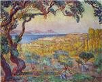 Henri Lebasque  - Bilder Gemälde - The Bay at St Tropez