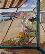 Henri Lebasque  - Bilder Gemälde - The Beach at St. Gildas