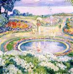 Henri Lebasque  - Bilder Gemälde - The Flower Garden