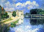 Henri Lebasque  - Bilder Gemälde - The Marne at Lagny