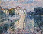 Henri Lebasque  - Bilder Gemälde - The Marne at Lagny