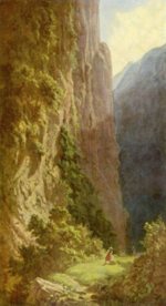 Carl Spitzweg  - Bilder Gemälde - Mäherinnen im Gebirge