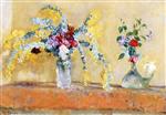 Henri Lebasque  - Bilder Gemälde - Two Vases of Flowers
