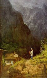 Carl Spitzweg  - Peintures - Maison de l´octroi au Tyrol 