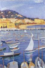 Henri Lebasque  - Bilder Gemälde - Villefranche by the sea