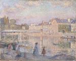 Henri Lebasque  - Bilder Gemälde - Walking by the Banks of the Marne at Lagny