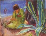 Henri Lebasque  - Bilder Gemälde - Woman in a Pearl Necklace, Sainte Maxime