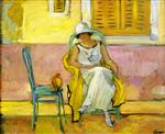 Henri Lebasque  - Bilder Gemälde - Woman in a White Dress