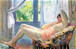 Henri Lebasque  - Bilder Gemälde - Woman in an Armchair