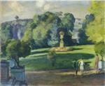 Henri Lebasque  - Bilder Gemälde - Women in the Gardens at St Cloud