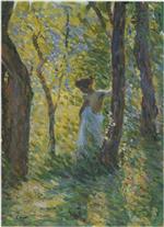 Henri Lebasque  - Bilder Gemälde - Young girl in a clearing