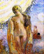 Henri Lebasque  - Bilder Gemälde - Young Woman at the Beach