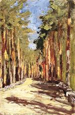 Isaak Iljitsch Lewitan - Bilder Gemälde - Alley of Pine Trees