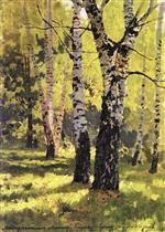Isaak Iljitsch Lewitan  - Bilder Gemälde - Birch Grove 3