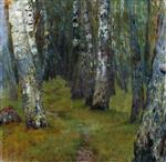 Isaak Iljitsch Lewitan  - Bilder Gemälde - Birch Trees