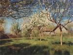 Isaak Iljitsch Lewitan  - Bilder Gemälde - Blühende Apfelbäume