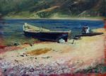 Isaak Iljitsch Lewitan  - Bilder Gemälde - Boat on the Shore