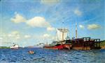 Isaak Iljitsch Lewitan  - Bilder Gemälde - Brisk wind at the Volga