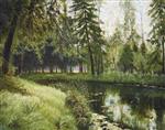 Isaak Iljitsch Lewitan  - Bilder Gemälde - Forest Stream 2