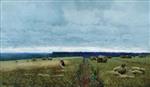 Isaak Iljitsch Lewitan  - Bilder Gemälde - Grey Day in the Fields