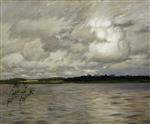 Isaak Iljitsch Lewitan  - Bilder Gemälde - Grey Day on the Lake