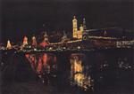 Isaak Iljitsch Lewitan  - Bilder Gemälde - Illumination of the Moscow Kremlin 2