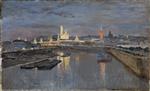 Isaak Iljitsch Lewitan  - Bilder Gemälde - Illumination of the Moscow Kremlin 3
