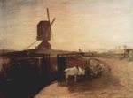 Joseph Mallord William Turner - Bilder Gemälde - Der große Verbindungskanal bei Southall Mill