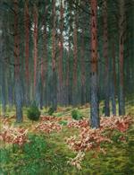 Isaak Iljitsch Lewitan  - Bilder Gemälde - Landscape with Ferns