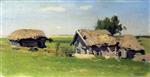 Isaak Iljitsch Lewitan  - Bilder Gemälde - Landscape with Huts